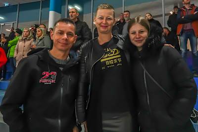 Arjen Portijk zusammen mit Frau Patricia und Tochter  Bridget