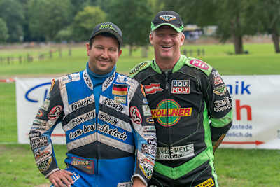 Marco Hundsrucker (r.) und Michael Zapf (l.) gaben in Rastede ihr Comeback