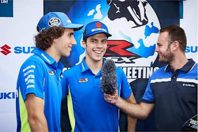 Alex Rins und Joan Mir beim GSX-R-Treffen