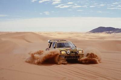 Der Peugeot 205 T16 beim Dakar-Sieg 1987