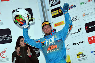 Im Vorjahr winkte Max Nagl in Mantova noch vom Podest