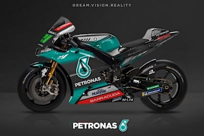 Die Yamaha M1 im Petronas-Look