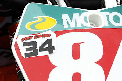 Auch Jeffrey Herlings dokumentierte seine Unterstützung