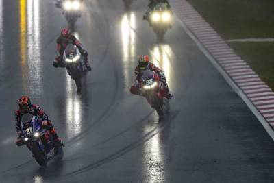 Nach einem Sturz musste sich die Werks-Yamaha aus dem Spitzenpulk verabschieden