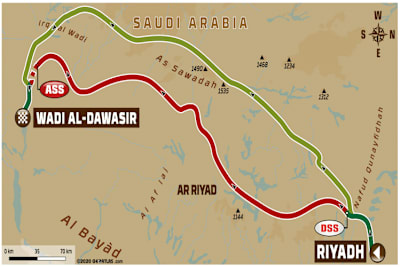 Etappe 7 führt von Riad nach Wadi Al-Dawasir