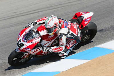 Niccoló Canepa auf der Werks-Ducati in Laguna Seca
