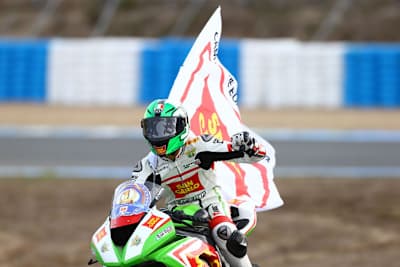 Franco Morbidelli feiert seinen EM-Titel