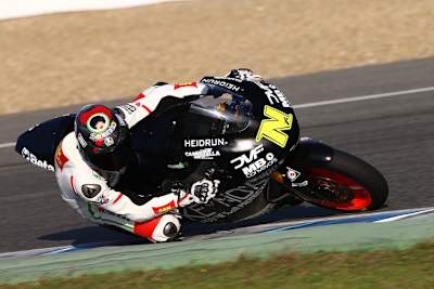 Die Moto2-Testfahrten durfte Alessandro Nocco mitmachen