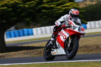 Die EBR-Piloten hatten beim Phillip Island-Test nicht viel zu lachen