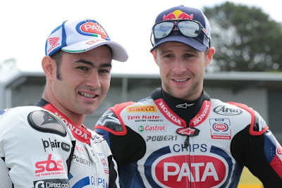 Leon Haslam und Jonathan Rea wirkten in Australien nicht sonderlich glücklich