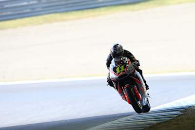 Sandro Cortese in Motegi genau an der Stelle, wo er im Moto3-Rennen 2012 gestürzt war