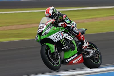 Jonathan Rea ist mit der Kawasaki stark unterwegs