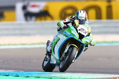 Chris Ponsson auf der Grillini Kawasaki in Assen