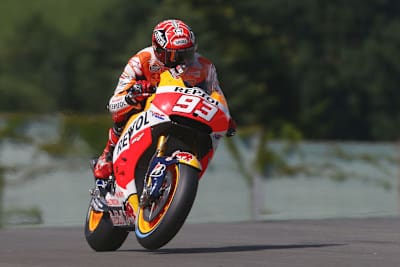 Marc Marquez fuhr am Freitag allen davon