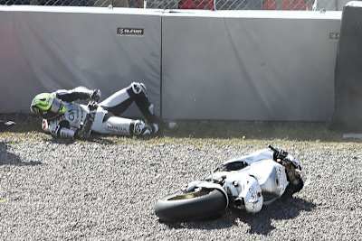 Der Sturz im dritten Training war für Cal Crutchlow schmerzhaft