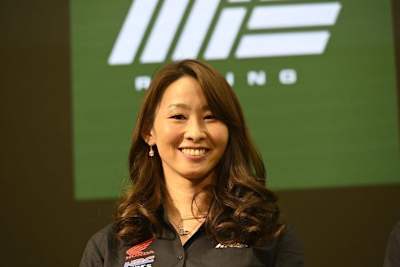 Midori Moriwaki bei der Teamvorstellung in Tokio