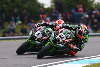 Rea (1) und Sykes (66) sind oftmals auf Augenhöhe unterwegs