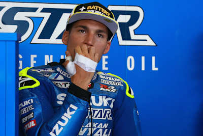 Aleix Espargaro hielt die Schmerzen im Rennen nicht aus