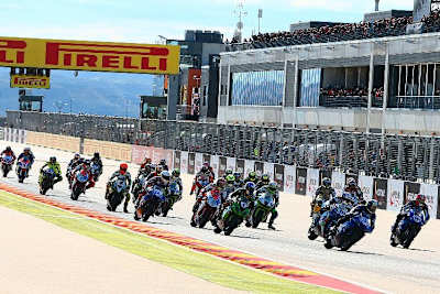 In Aragon werden bis zu 28 Supersport-Motorräder auf der Strecke sein