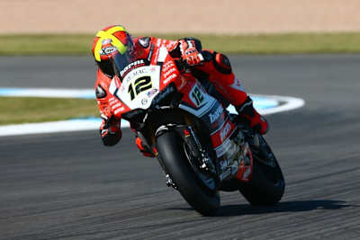 Xavi Fores war mit dem Rennwochenende in Donington unzufrieden