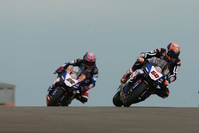 Die Pata Yamaha-Piloten in Donington Park