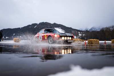 Günter Schwarzbauer und Erich Hemmelmayer (A) im Datsun 240Z, Bj. 1972