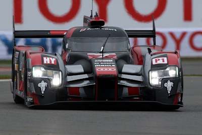 Das Sieger-Fahrzeug aus Silverstone: Der Audi R18 von Marcel Fässler, André Lotterer und Benoît Tréluyer