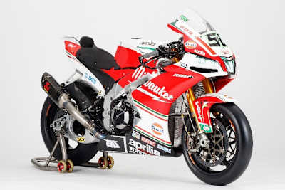 Die Aprilia RSV4 von Eugene Laverty