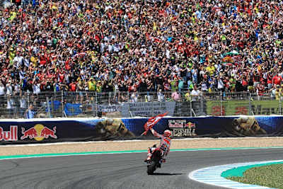 Marc Marquez heizte den spanischen Fans ein