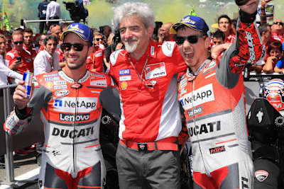 2018 unter Dall'Igna noch Teamkollegen: Dovizioso und Lorenzo