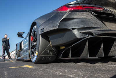 Die Heckschürze des BMW M8 GTE