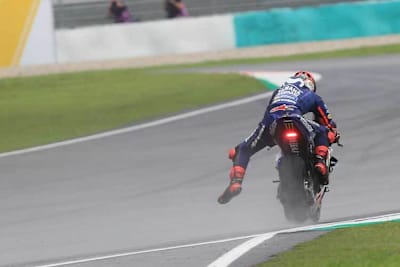Maverick Viñales kam in Regen von Sepang überhaupt nicht zurecht