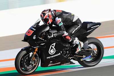 Fabio Quartararo ist von seinem neuen Bike begeistert