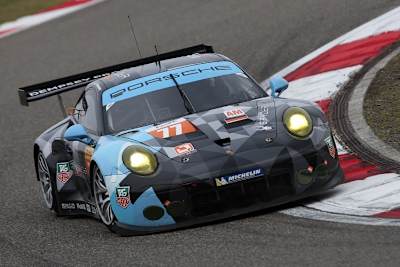 2015 noch in der GTE-Am-Klasse aktiv: Der Porsche 911 RSR von Dempsey Proton Racing