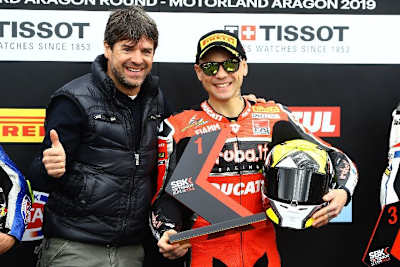 Carlos Checa und Alvaro Bautista