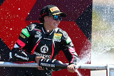 Ana Carrasco holte in Misano den ersten Saisonsieg