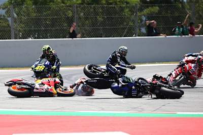 Für vier MotoGP-Stars war der Barcelona-GP früh gelaufen