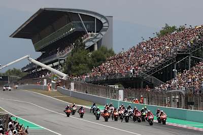 Der MotoGP-Start in Barcelona