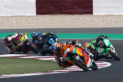 Raul Fernandez vor Darryn Binder, Vietti und Salac