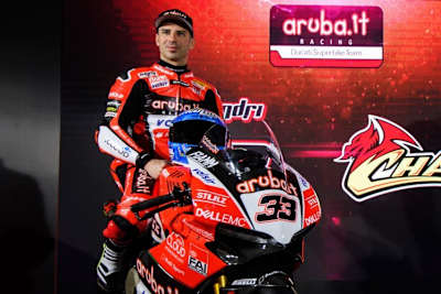 Marco Melandri bei der Ducati-Präsentation am Mittwoch