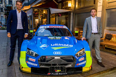 Nico Müller und Robin Frijns (re.)