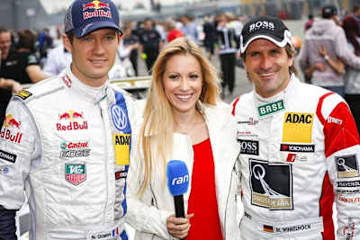 Ehepaar Ogier mit Markus Winkelhock