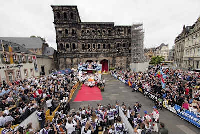 Die Rallye an der Porta Nigra in Trier