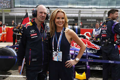 Keine Lust auf politische Spielchen? Adrian Newey (im Bild mit der britischen Schauspielerin, Sängerin und Moderatorin Amanda Holden) 