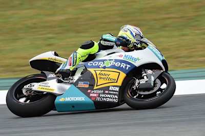 Dominique Aegerter auf der Kalex des Teams Technomag Interwetten