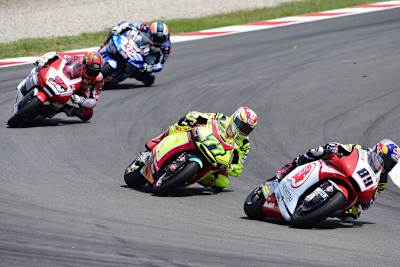 Dominique Aegerter (77) im Moto2-Rennen von Barcelona