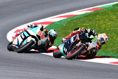 Dominique Aegerter beim Moto2-Test auf der Suter des Kiefer-Teams