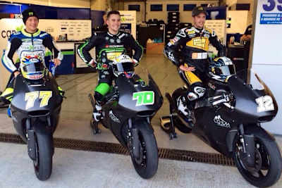 Testeten zusammen in Le Castellet: Aegerter, Mulhauser und Lüthi