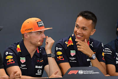 Verstappen und Albon beim Belgian-GP 2019