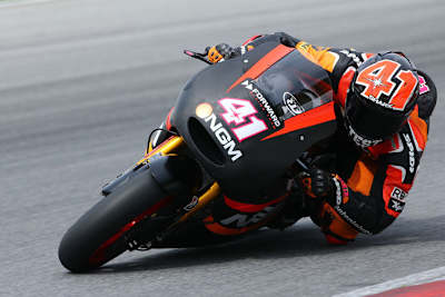 Hielt sich unter den ersten fünf: Aleix Espargaró auf der Forward-Yamaha